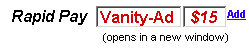 click to pay for vanity ad